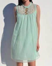 Load image into Gallery viewer, Vintage Teal Baby Doll Slip Dress
