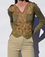 Load image into Gallery viewer, Valentino S/S 2003 Runway Lace Knit Top
