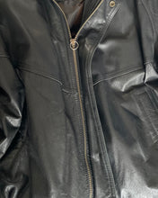 Load image into Gallery viewer, Vintage Black Danier Leather Bomber
