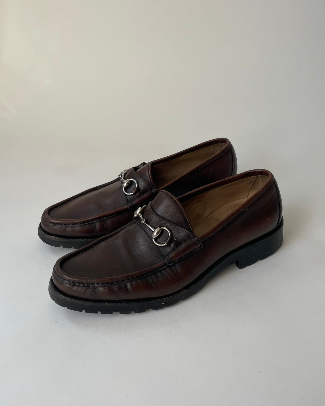 Vintage Brown Gucci Loafers