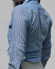 Load image into Gallery viewer, Blue Gingham Button Down
