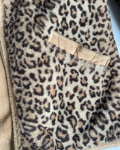 Load image into Gallery viewer, Leopard Printed Faux Fur Coat
