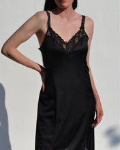 Load image into Gallery viewer, Vintage Black Slip Dress
