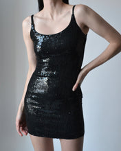 Load image into Gallery viewer, Vintage Holt Renfrew Black Sequin Mini Dress
