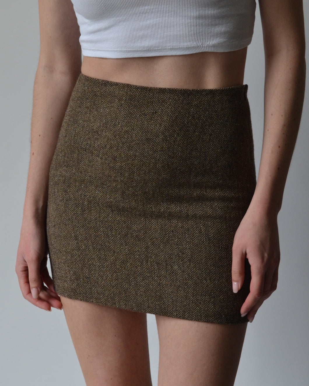 Vintage Tweed Mini Skirt