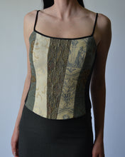 Load image into Gallery viewer, Vintage Renaissance Patterned Corset Top
