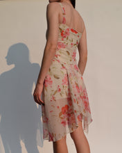 Load image into Gallery viewer, Vintage Floral Sheer Overlay Dress
