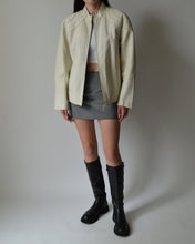 Load image into Gallery viewer, Vintage White Patina Danier Leather Moto Jacket
