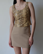 Load image into Gallery viewer, Vintage Danier Snakeprint Leather Top
