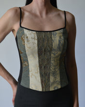 Load image into Gallery viewer, Vintage Renaissance Patterned Corset Top
