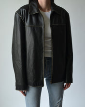 Load image into Gallery viewer, Black Distressed Leather Jacket
