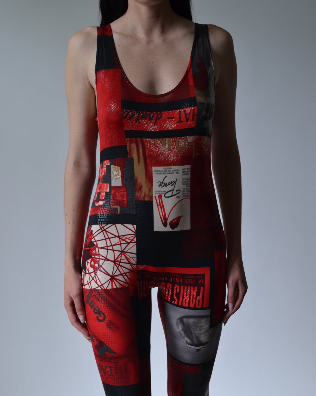 Vintage Graphic Printed Bodysuit
