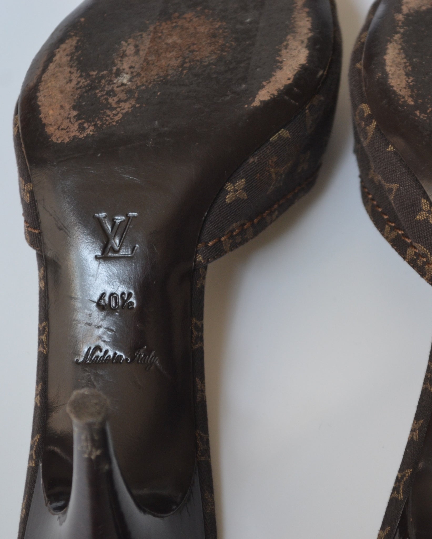 Louis Vuitton Black Monogram Canvas and Patent Leather Bow Ballet