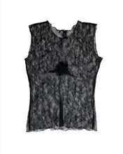 Load image into Gallery viewer, Chanel 2004 Black Sheer Lace Top
