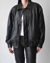 Load image into Gallery viewer, Vintage Leather Bomber Jacket
