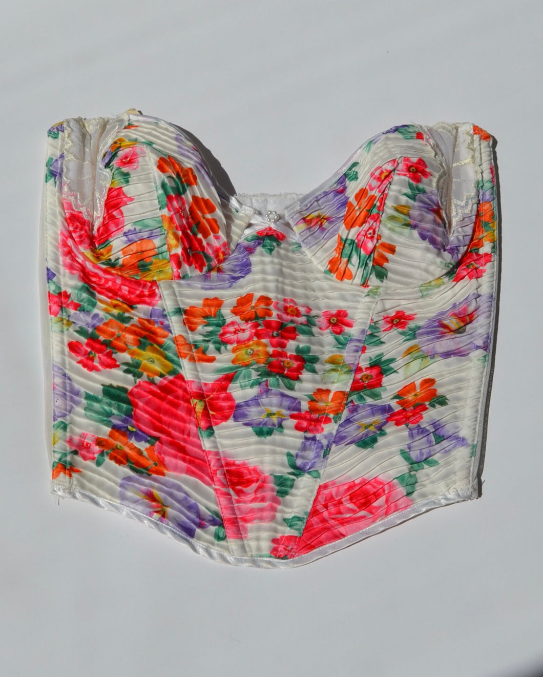 Christian Dior Pleated Floral Vintage Bustier