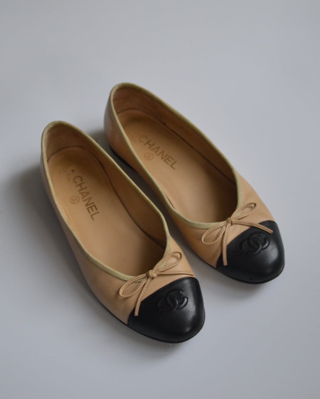 Chanel Two Toned Ballet Flats