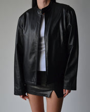 Load image into Gallery viewer, Danier Black Leather Moto Jacket
