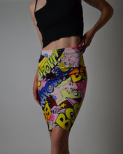 Load image into Gallery viewer, Comic Printed Midi Skirt
