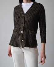 Load image into Gallery viewer, Vintage Fendi Monogram Wool Cardigan
