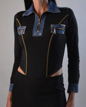 Load image into Gallery viewer, Vintage Parasuco Contrast Stitch Bodysuit
