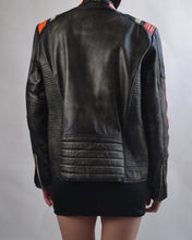 Load image into Gallery viewer, Distressed Leather Motorcycle Jacket
