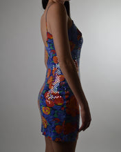 Load image into Gallery viewer, Floral Printed Sequin Mini Dress
