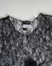Load image into Gallery viewer, Chanel 2004 Black Sheer Lace Top
