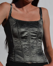 Load image into Gallery viewer, Metallic Corset Top
