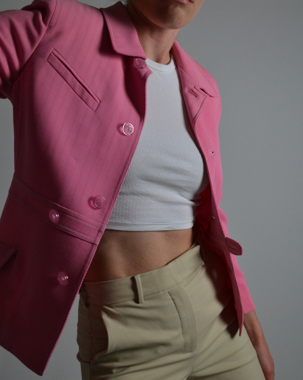 Gianni Versace Bubblegum Pink Blazer
