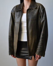 Load image into Gallery viewer, Vintage Distressed Leather Jacket
