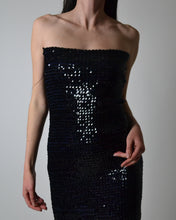 Load image into Gallery viewer, Midnight Blue Sequin Mini Dress
