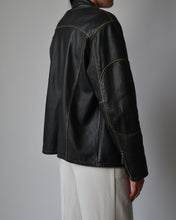 Load image into Gallery viewer, Danier Distressed Moto Leather Jacket
