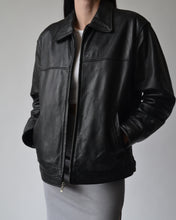 Load image into Gallery viewer, Guess Black Leather Jacket
