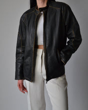 Load image into Gallery viewer, Danier Distressed Moto Leather Jacket

