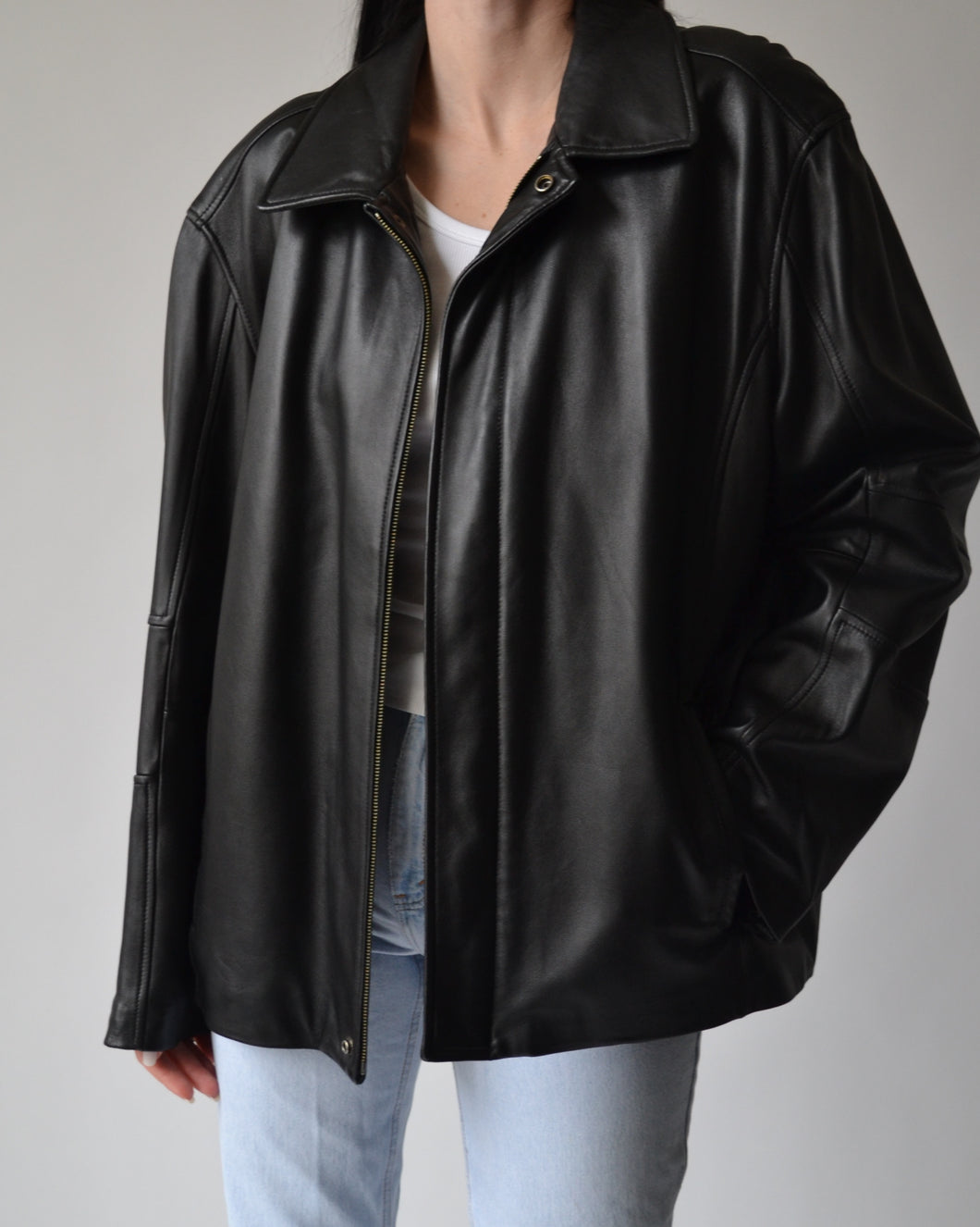 Black Danier Leather Jacket
