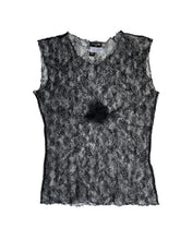 Load image into Gallery viewer, Chanel 2004 Black Sheer Lace Top

