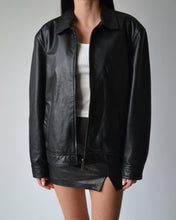 Load image into Gallery viewer, Classic Black Leather Jacket
